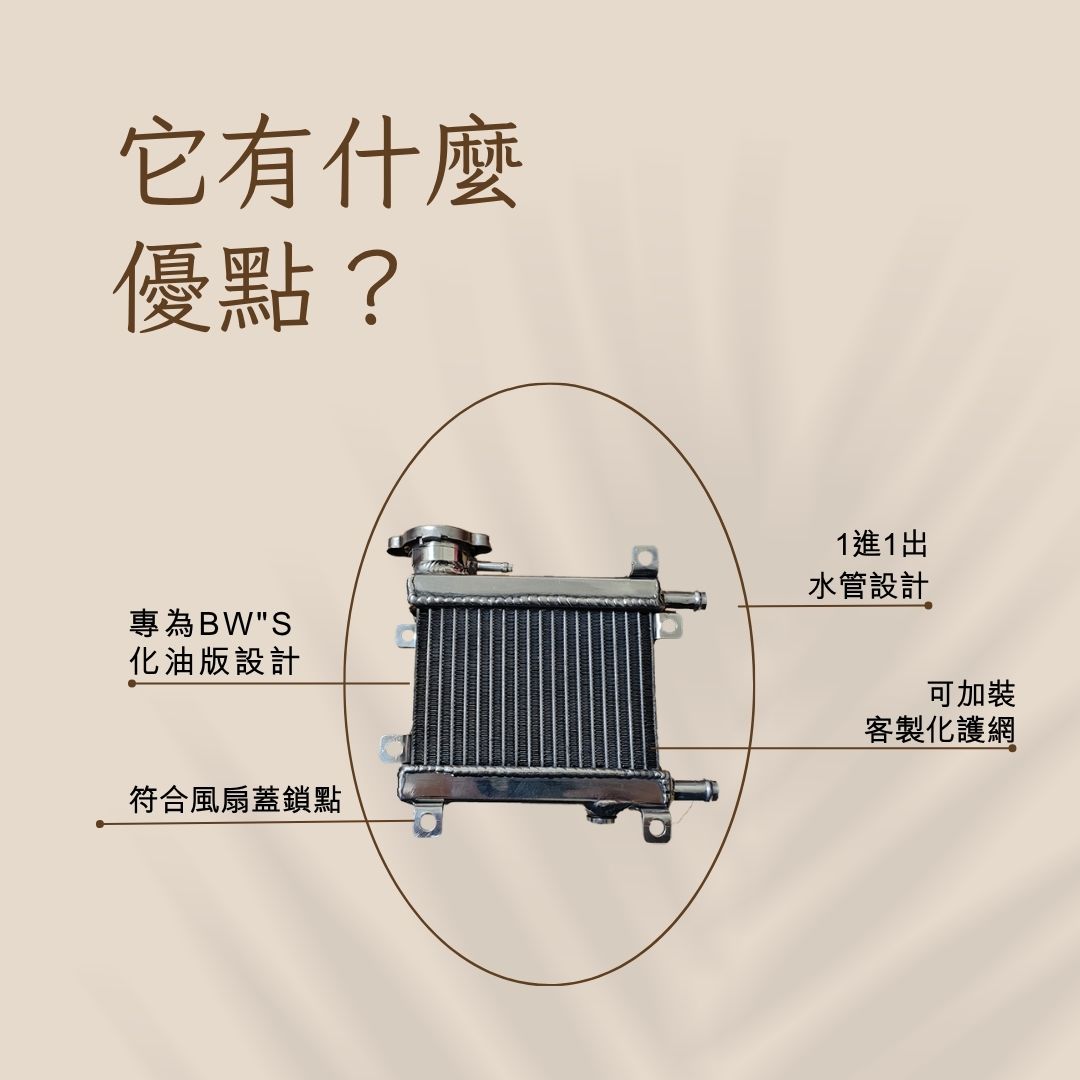 三葉 YAMAHA BW'S 化油版 改裝水箱 側掛曲軸風扇 - 2