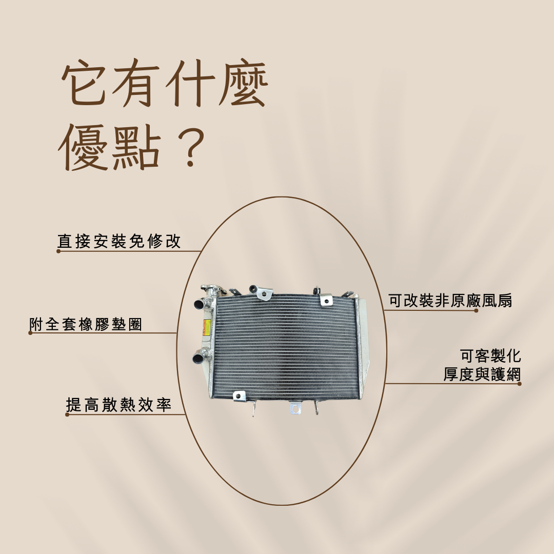 【Triumph】Speed Triple 1050 R/RS 通用全鋁合金加大水冷散熱器 - 2