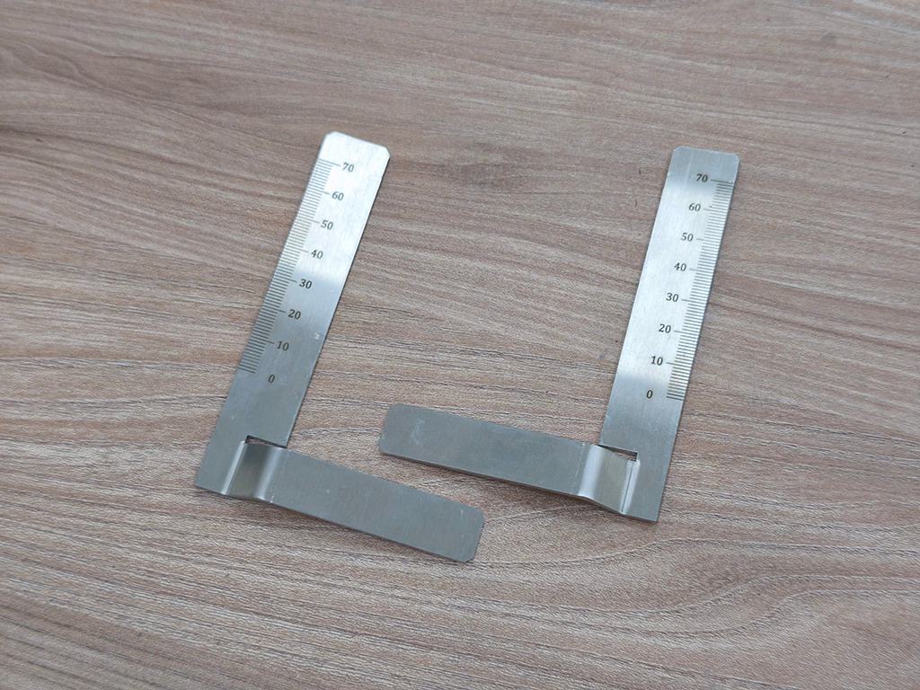 客製化雷射切割五金零件 雷射雕刻尺規刻度 - 1