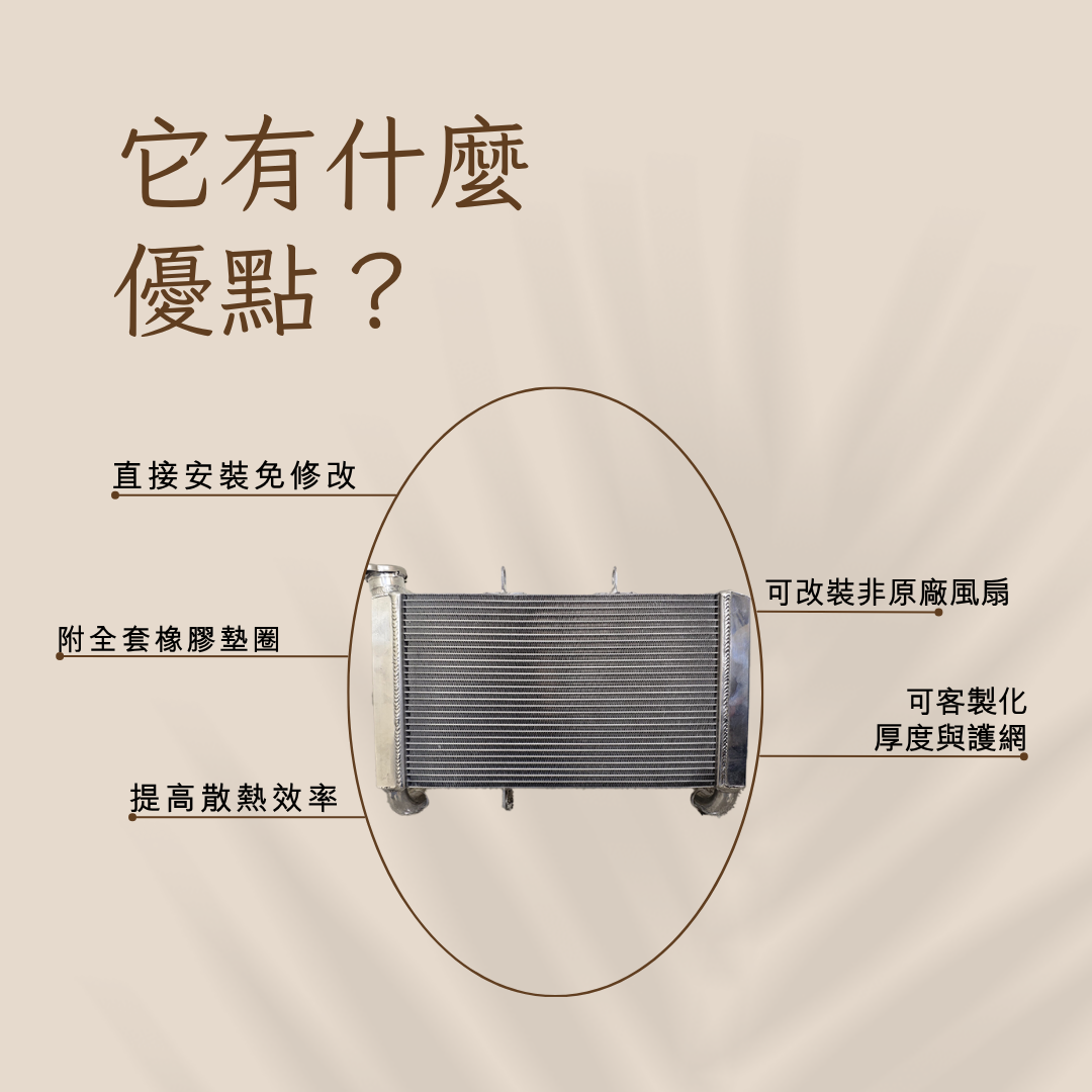【HONDA】CBR650F CBR650R CB650R 通用全鋁合金加大水冷排水箱散熱器 - 2